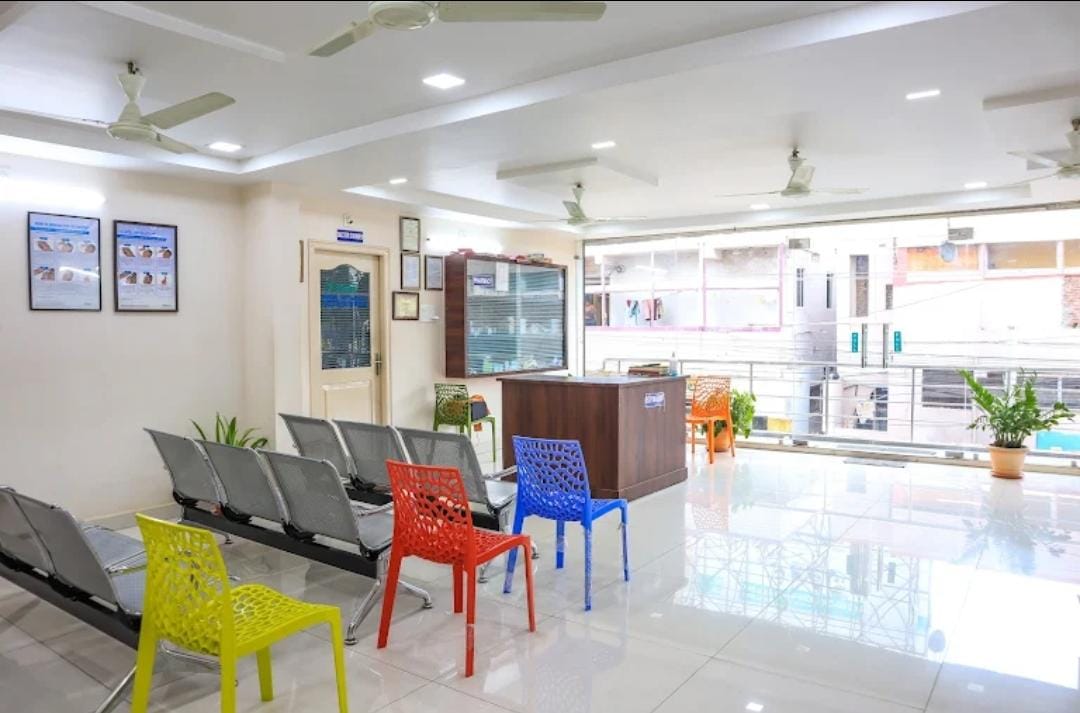 Spacious Clean Patient Waiting Area with Air Conditioning